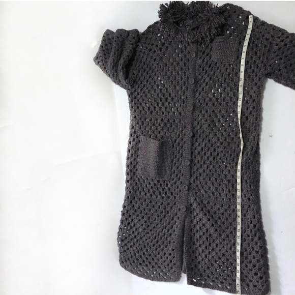 Crochet cottagecore long line duster cardigan - Picture 11 of 13